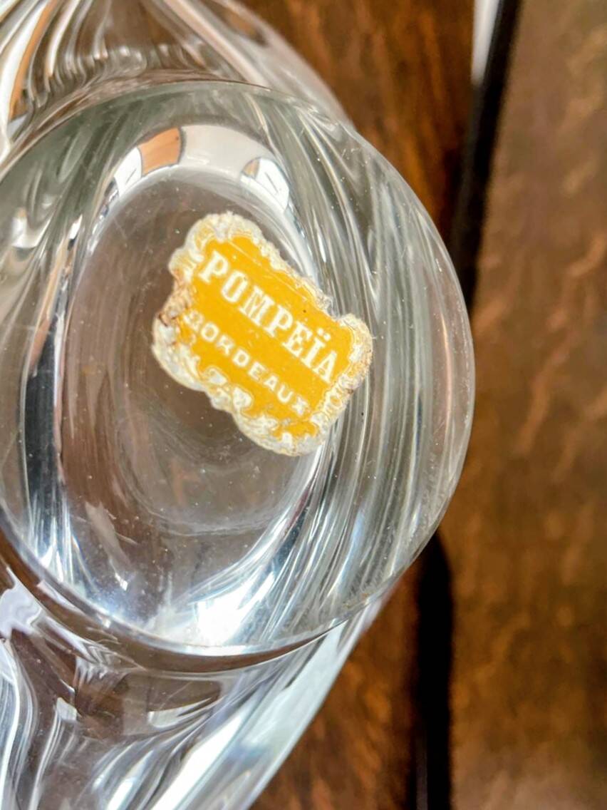 Large glass bowl Pompeii – Illuminated sculpture with free lines