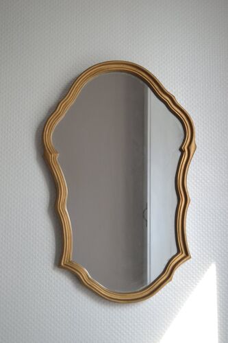 Miroir ancien en bois 35cm x 55cm