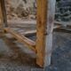 Table de ferme française ancienne en chêne avec tiroir latéral