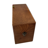 Vintage wooden index card box