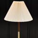 Scandinavian teak and brass floor lamp