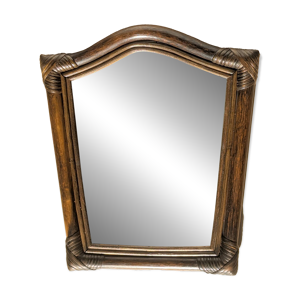 Miroir- Vintage 49x43 - rotin