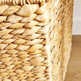 magazine holder in water hyacinth