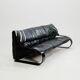 Italian leather three seater sofa by Coralba, 1980s