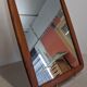 Scandinavian mirror in solid teak, Denmark circa 1970.