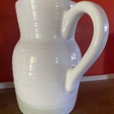 Large white ceramic pitcher