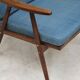 Pair of blue boomerang armchairs by Antonin Suman for Ton (Thonet) 1960