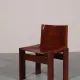Tobia & Afra Scarpa 'Monk' chairs – walnut & cognac saddle leather