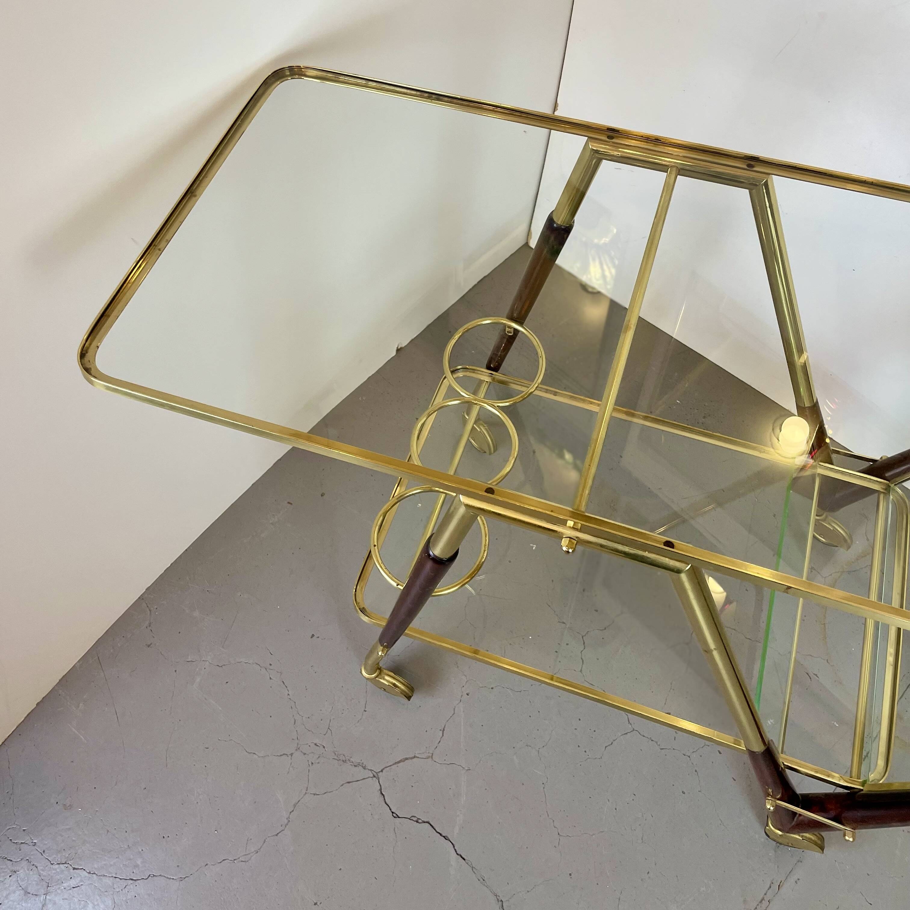 Bar Cart Trolley style Cesare Lacca, 1950’s