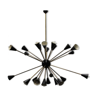 Sputnik chandelier 24 arms design