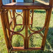 Bureau en bambou et rotin