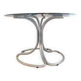 Superbe table tubulaire space age design italien