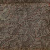 Old map of the Autun region of Château Chinon