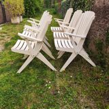 Vintage folding garden armchairs 1970