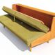 Jitona sofa bed, czechoslovak vintage 1970s