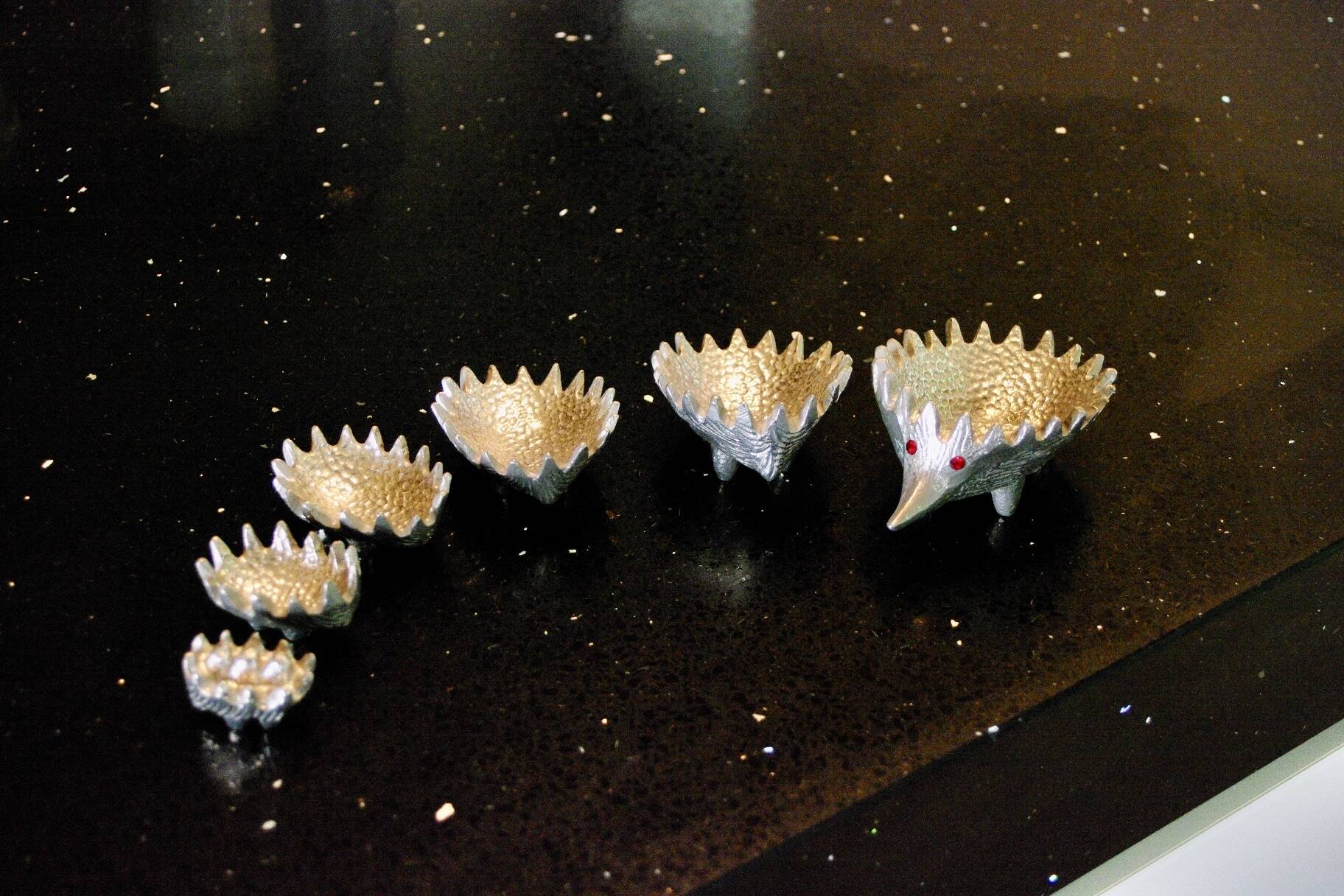 Vintage nesting ashtray by walter bosse for herta-baller 1950