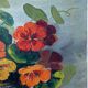 Oil on panel by S.Picquet bouquet of flowers still life XXe