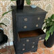 Vintage curved chest of drawers in a reinterpreted Louis XV style