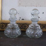 Lot of two glass decanters