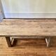 Farmhouse table in thick old solid oak - Dimensions 225x100 cm