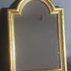 Mirror in old frame wood engraved gilded with gold leaf 40x28 cm