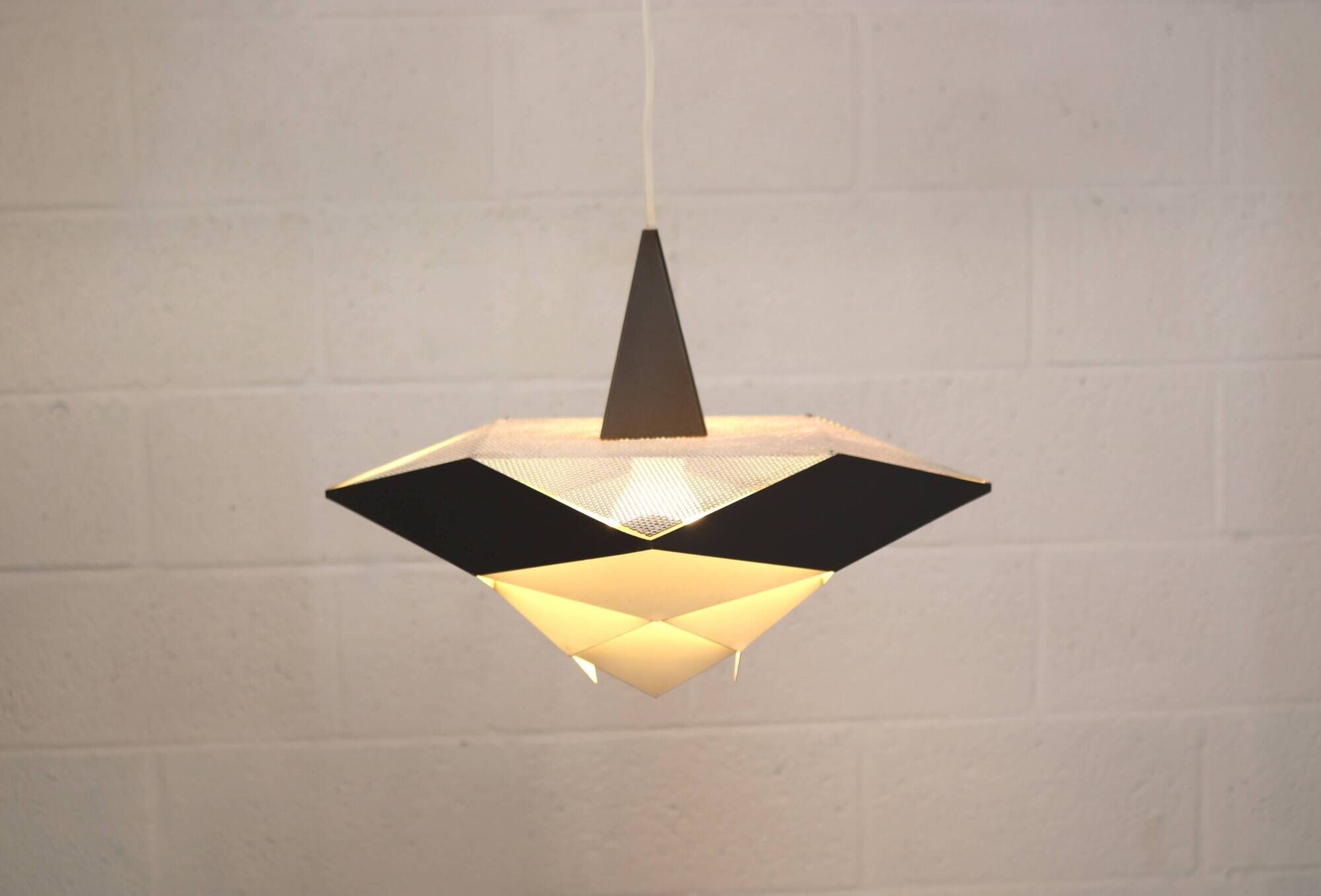 XL Mid-Century Modern Pendant Lamp: Preben Dahl Symfoni, Denmark 1960s