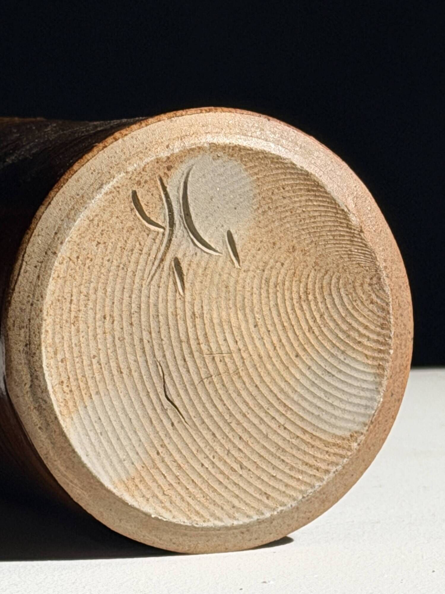 Large glazed stoneware soliflore vase – La Borne, 1960s