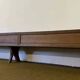 Church bench with paneled backs, 19th century, circa 1880