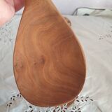 Couverts de service n bois sculpté art populaire vintage