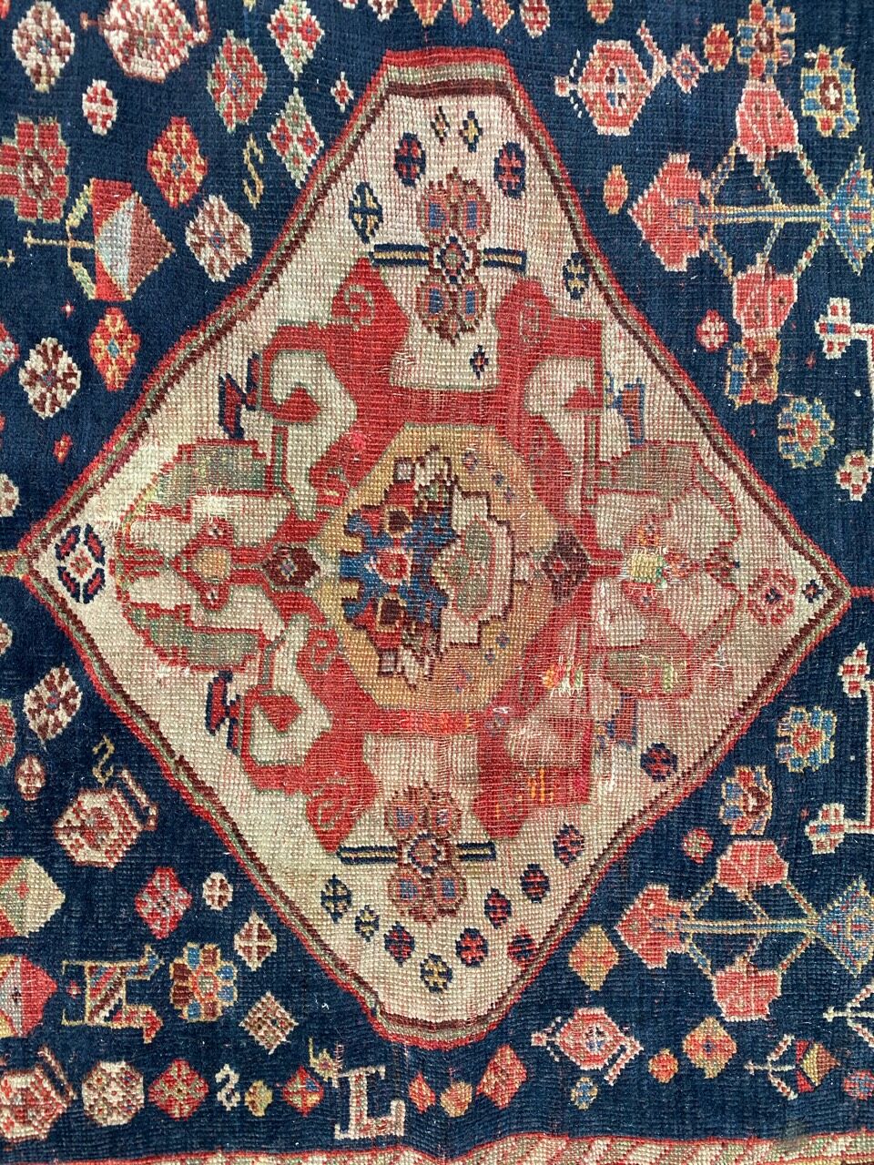 Tapis ancien persan ghashghai 120x212cm