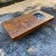 Table basse loupe d'orme de willy rizzo 1970