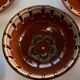 Coffee service composed of 17 pieces, 8 cups, 8 saucers and a sugar bowl, artisanal