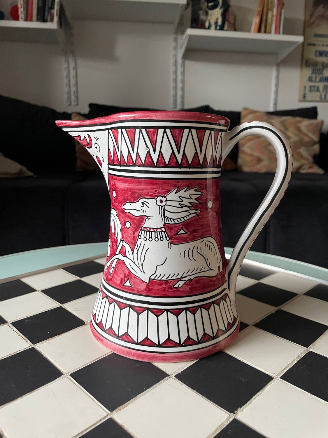 Ceramique artisanale italienne Volpi Deruta signée
