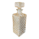 Diamond point crystal whiskey decanter
