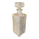 Diamond point crystal whiskey decanter