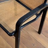 Wooden armchair and canning 60/70s