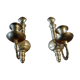 Deux appliques bougeoir