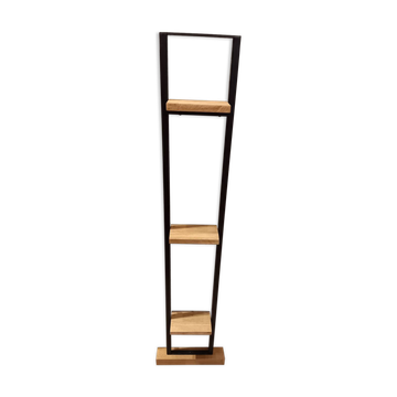 Steel and oak shelf
