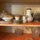 Service complet 78 pièces en porcelaine de Limoges filet or