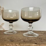 6 luminarc smoked cups