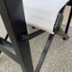 Foldable Steward's chair in wood painted black