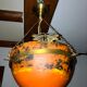 Suspension glass paste signed tief décor dragonfly