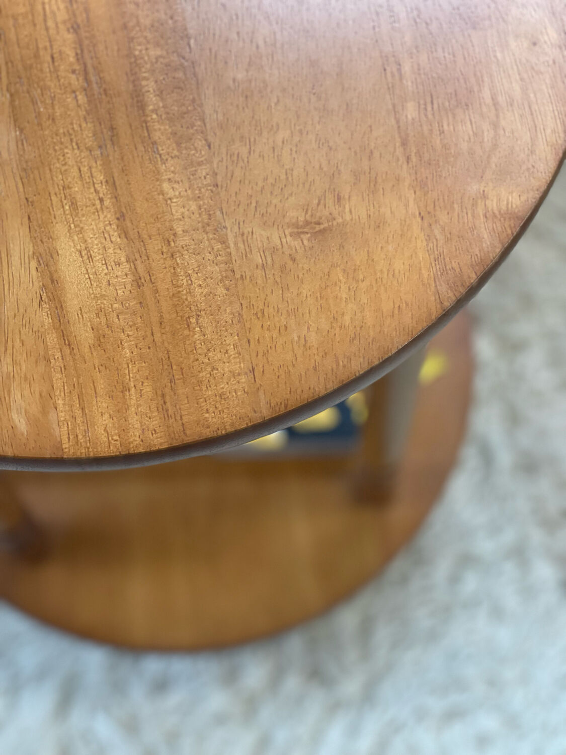 1970 oak side table