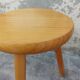 Pair of vintage pine tripod stools