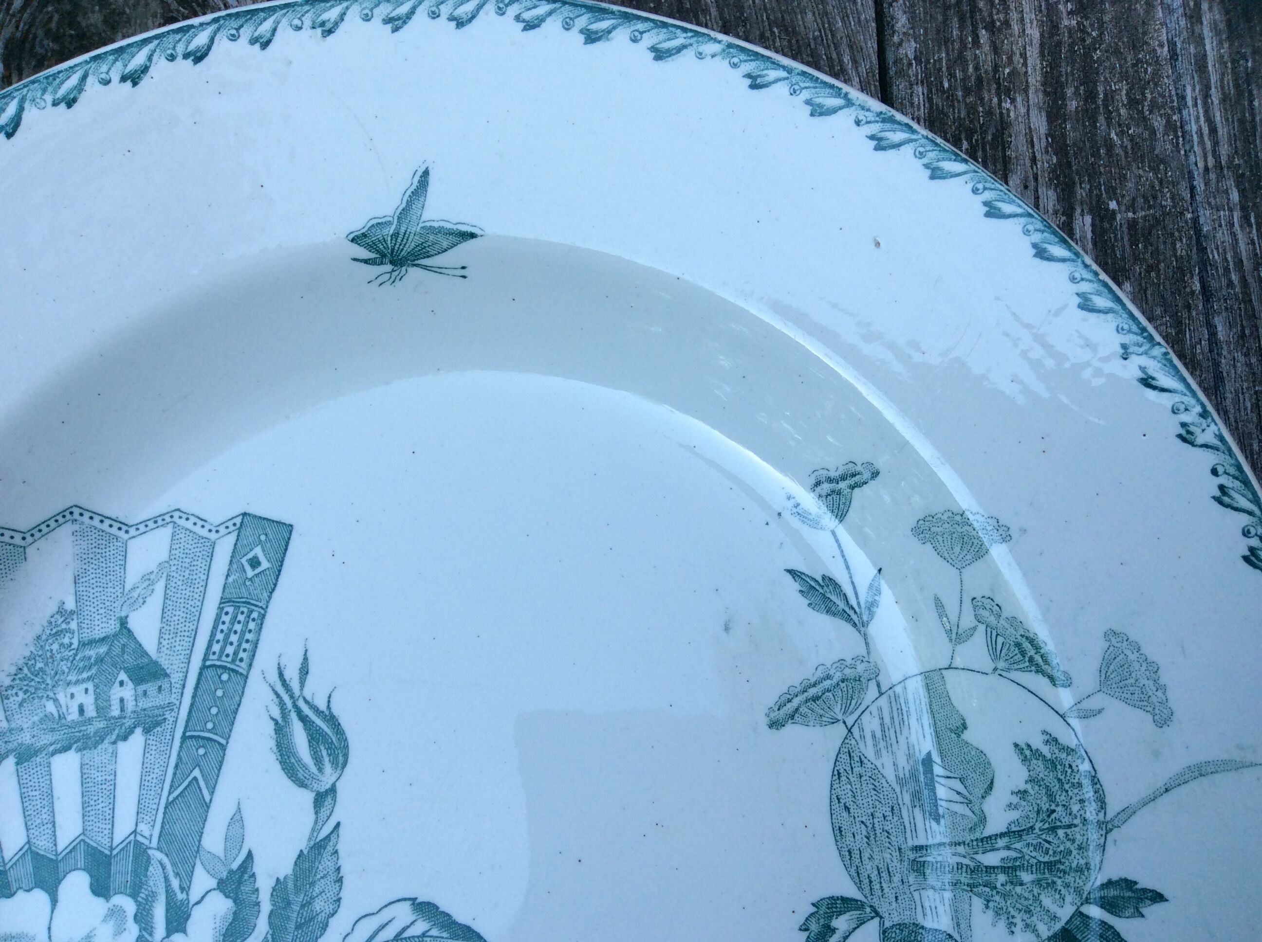 Series 6 tablespoons Plate Iron Earth
