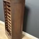 Antique mahogany roll-top filing cabinet with 10 drawers
