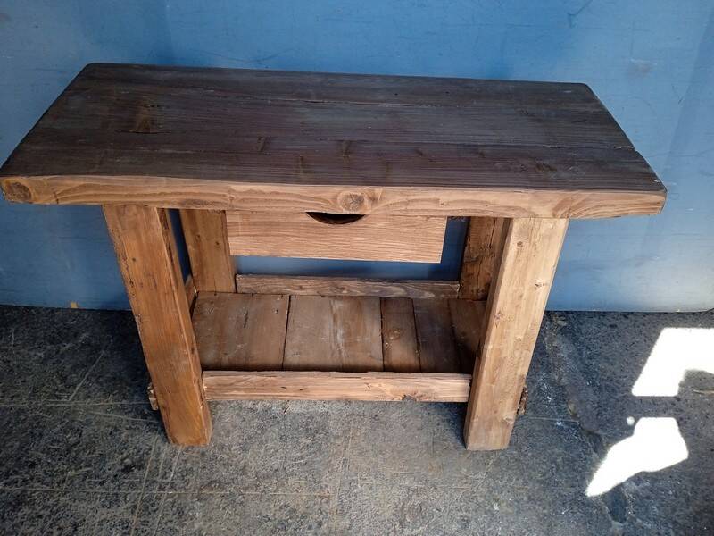 120cm workbench solid wood antique furniture