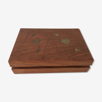 Boîte à cartes en bois