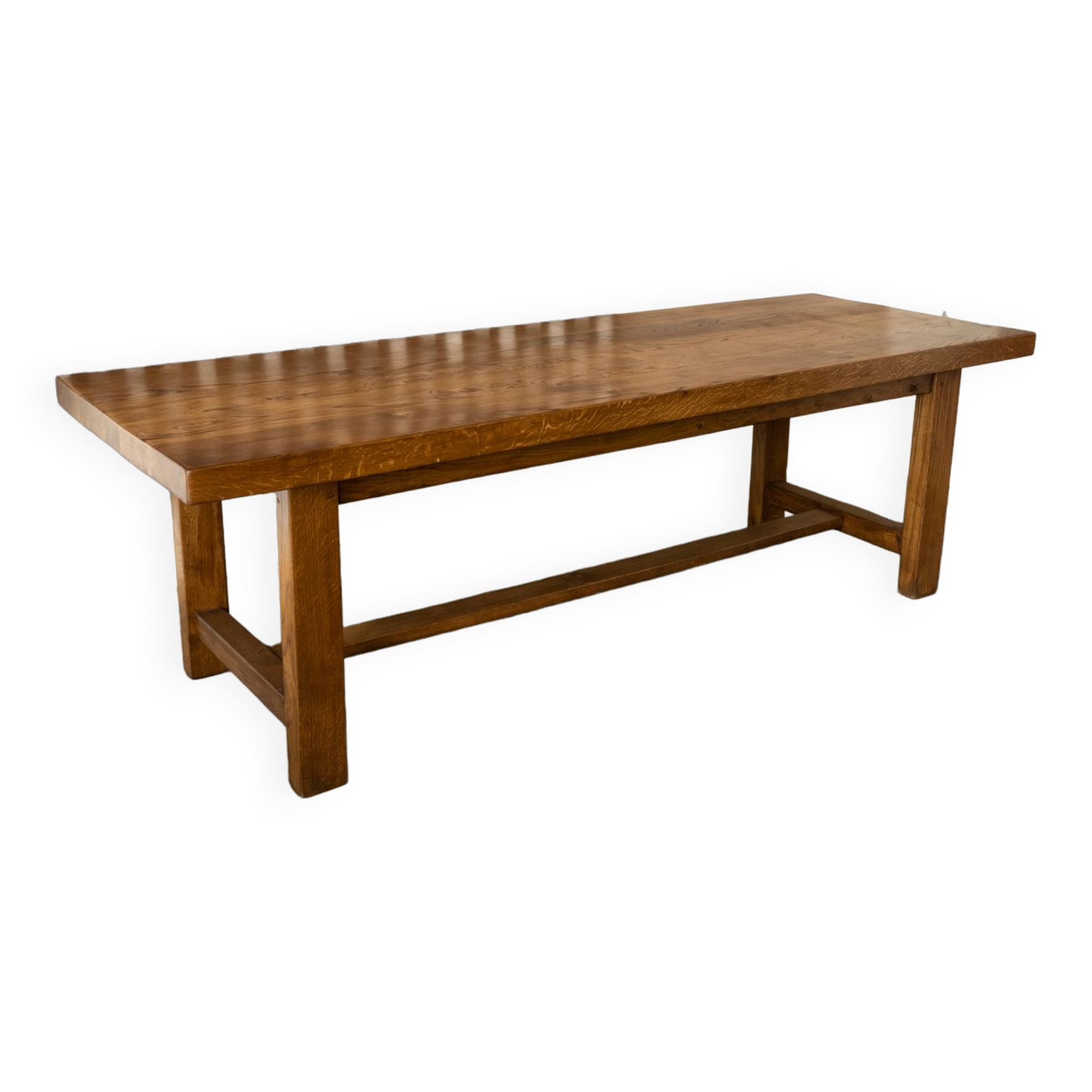 Solid wood dining table, 1970s