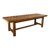 Solid wood dining table, 1970s